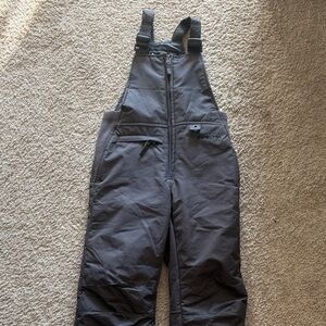 Arctix Youth Snow Bibs in Gray with White Logo